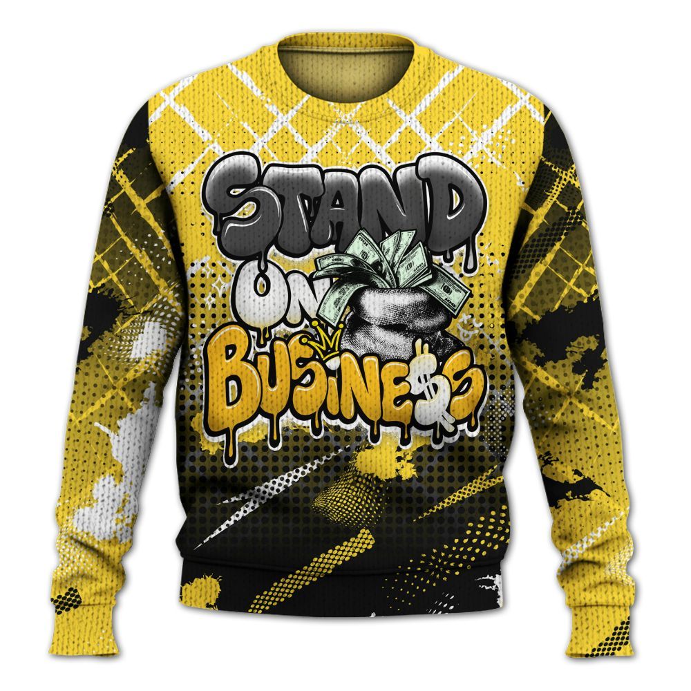 Sweater To Match Mid New Love 2025 1s - Halftone Stand Business Drip Graphic
