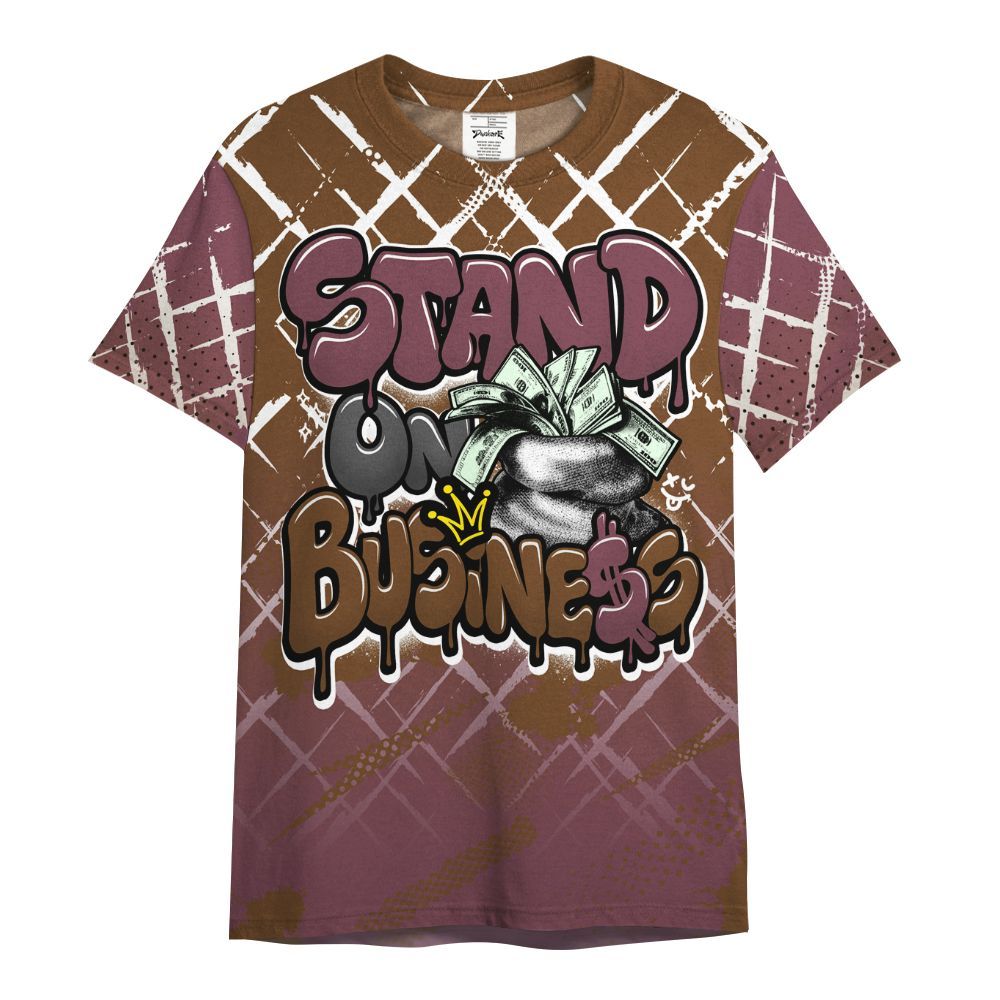 Dunkare Archaeo Brown 3s Shirt, Halftone Stand Business Dripping All Over Print Unisex Shirt