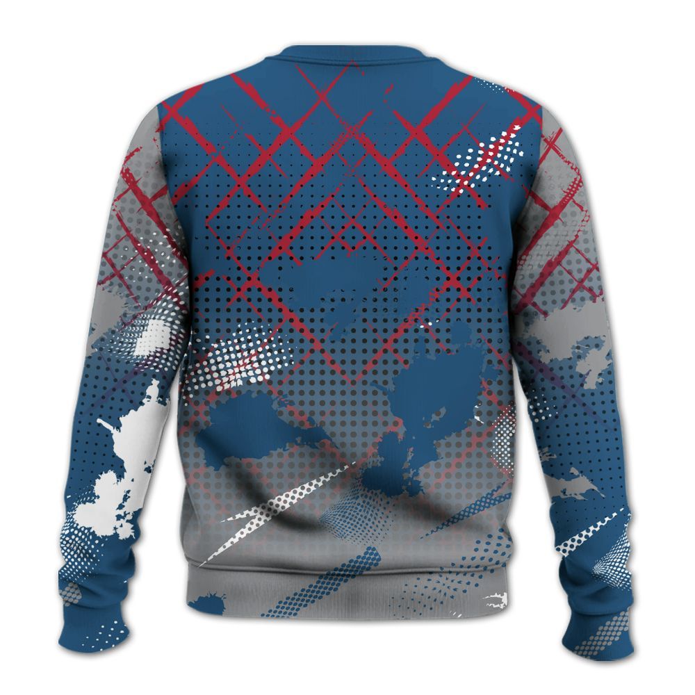 Sweatshirt To Match Rare Air 3s - Halftone Stand Business Dripping All Over Print