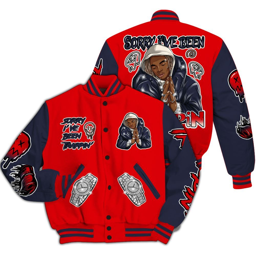 Varsity Jacket To Match Low OG Howard University 1s - Trappin' Unique All Over Print