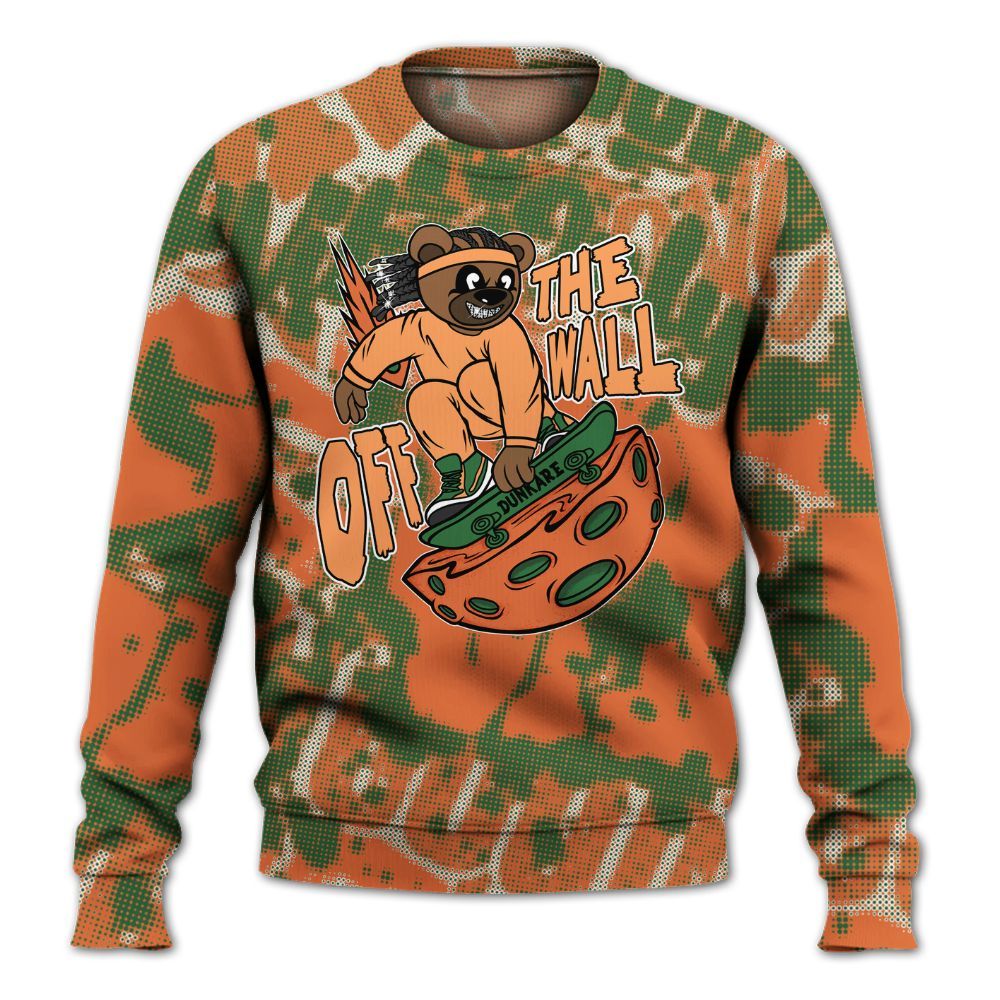 Sweatshirt To Match Low Miami 5s - Quirky Bear Street All Over Print