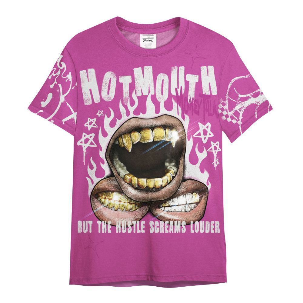 Shirt To Match Dunk Low Active Fuchsia - Mouth Burning Street Style All Over Print