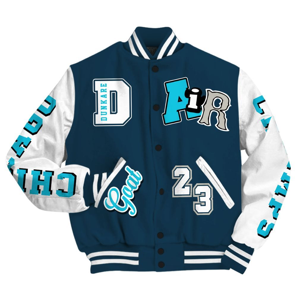 Varsity Jacket To Match Air Navy Baltic Blue - AIR Number 23 GOAT All Over Print
