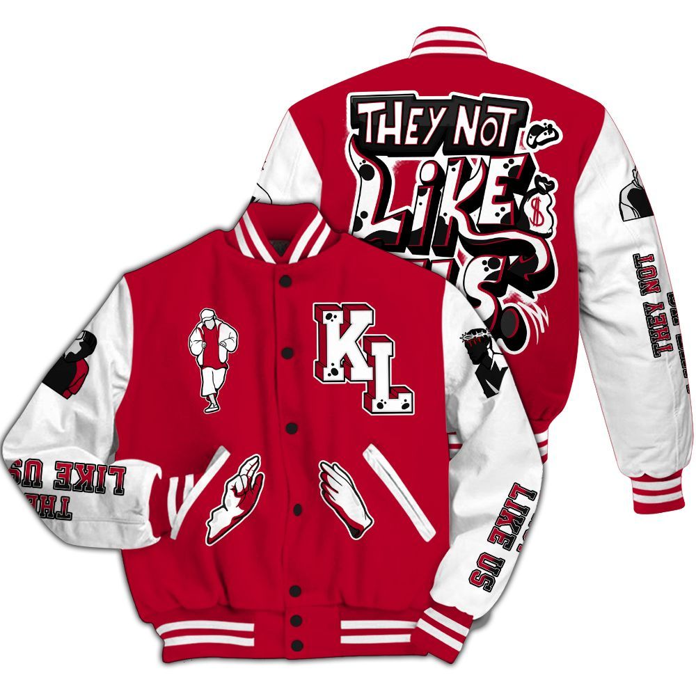 Varsity Jacket To Match Retro Chicago 2s - Dislike Us Graphic All Over Print