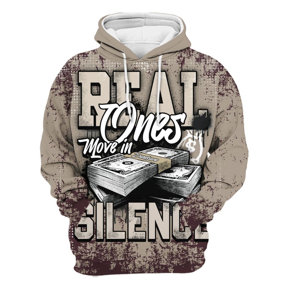 Hoodie To Match AMM Retro Phantom 4s - Move In Silence Money Street Retro All Over Print