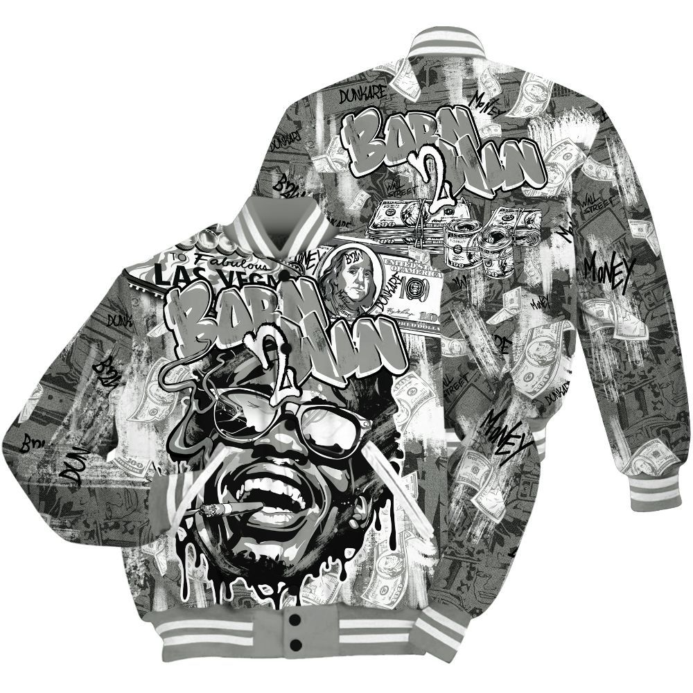 Varsity Jacket To Match Paris Olympics 4s Shirt, Born To Win Money All Over Print