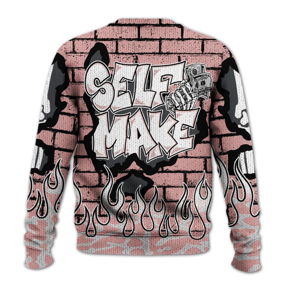 Knitted Sweater To Match Red Stardust 3s - Self Make Skeleton Crashed