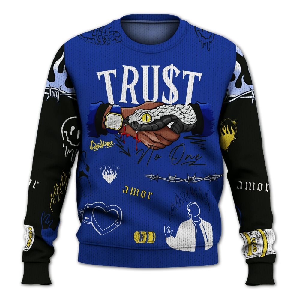 Knitted Sweater To Match Laney 14s - Snake Trust No One