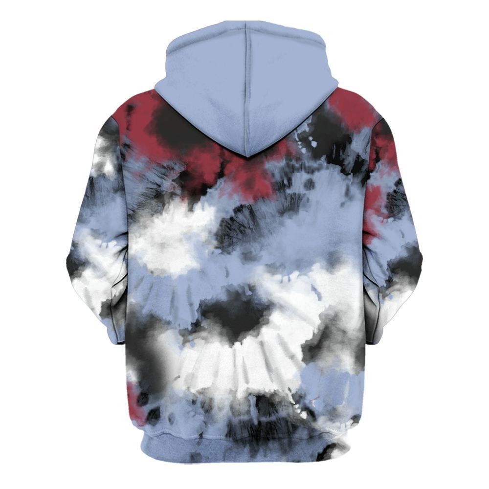 Hoodie To Match Black Metallic 5s - Tie Dye FK Around Find Out All Over Print