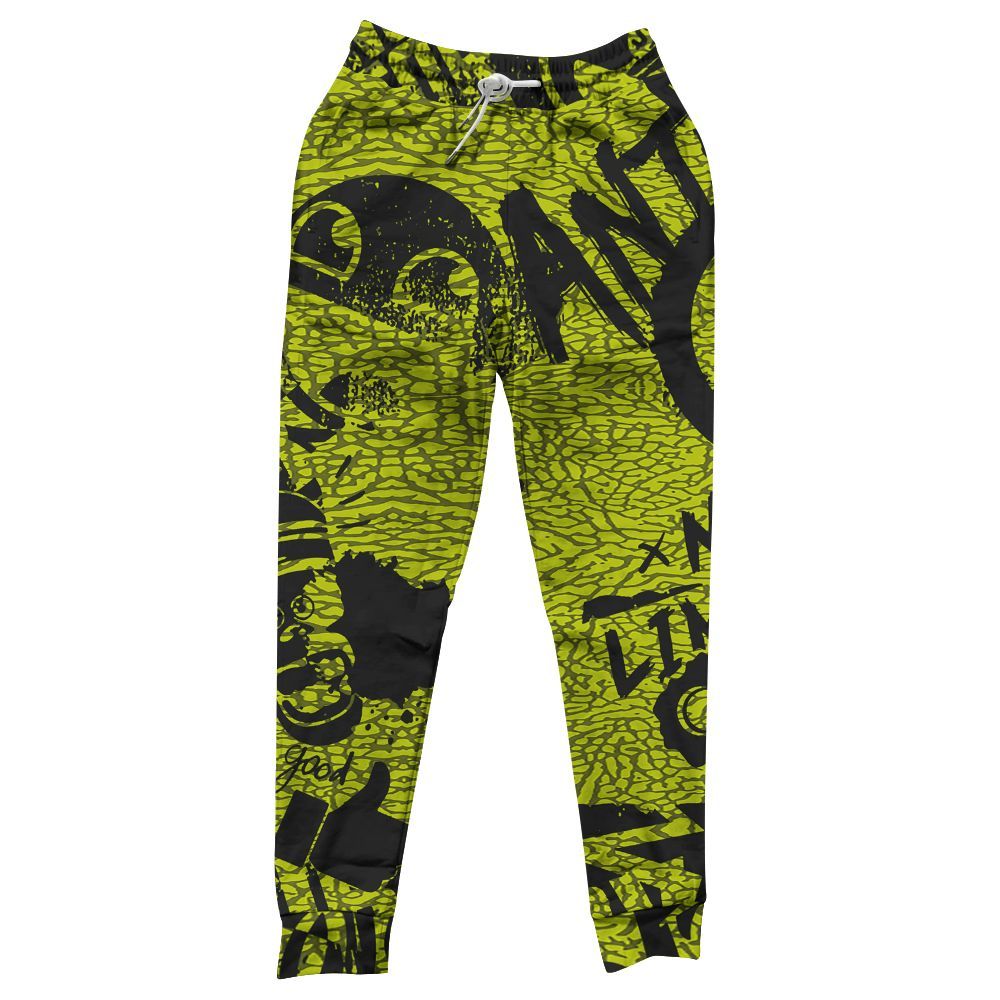 Sweatpant To Match Dunk Low QS Halloween Skull - Monogram Graffiti All Over Print