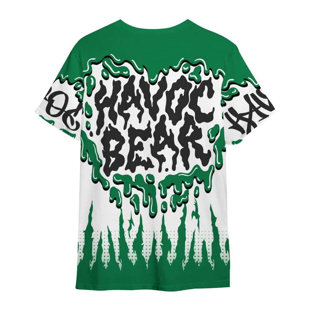 Shirt To Match Pine Green 13s - Havok Bear Dripping All Over Print