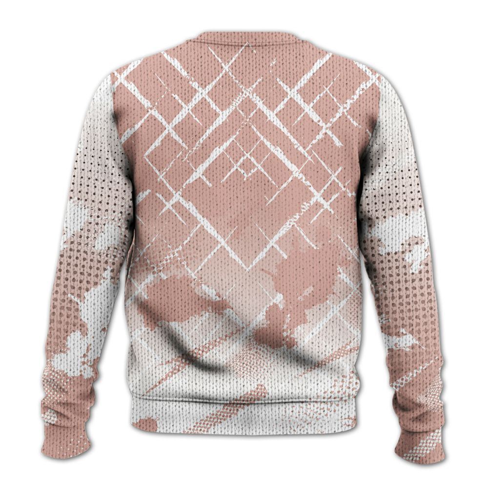 Knitted Sweater To Match Dunk Low Pink Velvet - Halftone Stand Business Dripping