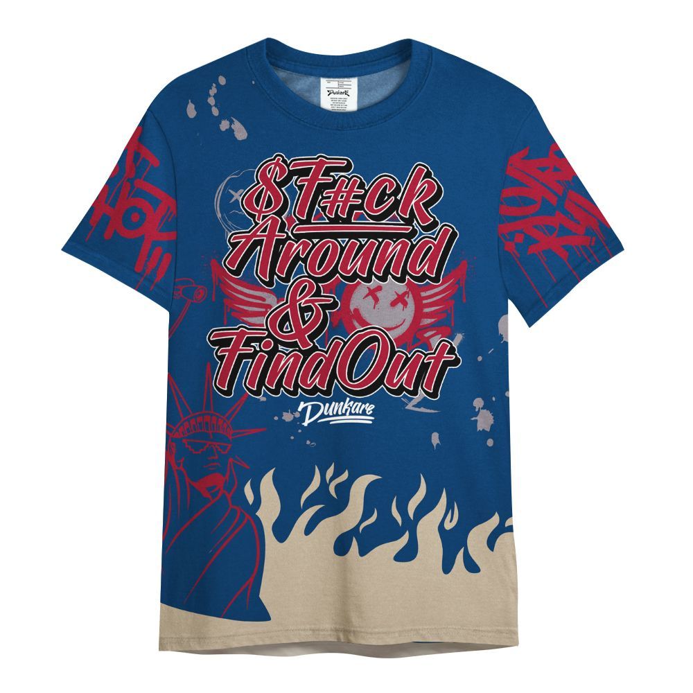 Shirt To Match Rare Air 4s - Graphic Fck Around Find Out All Over Print