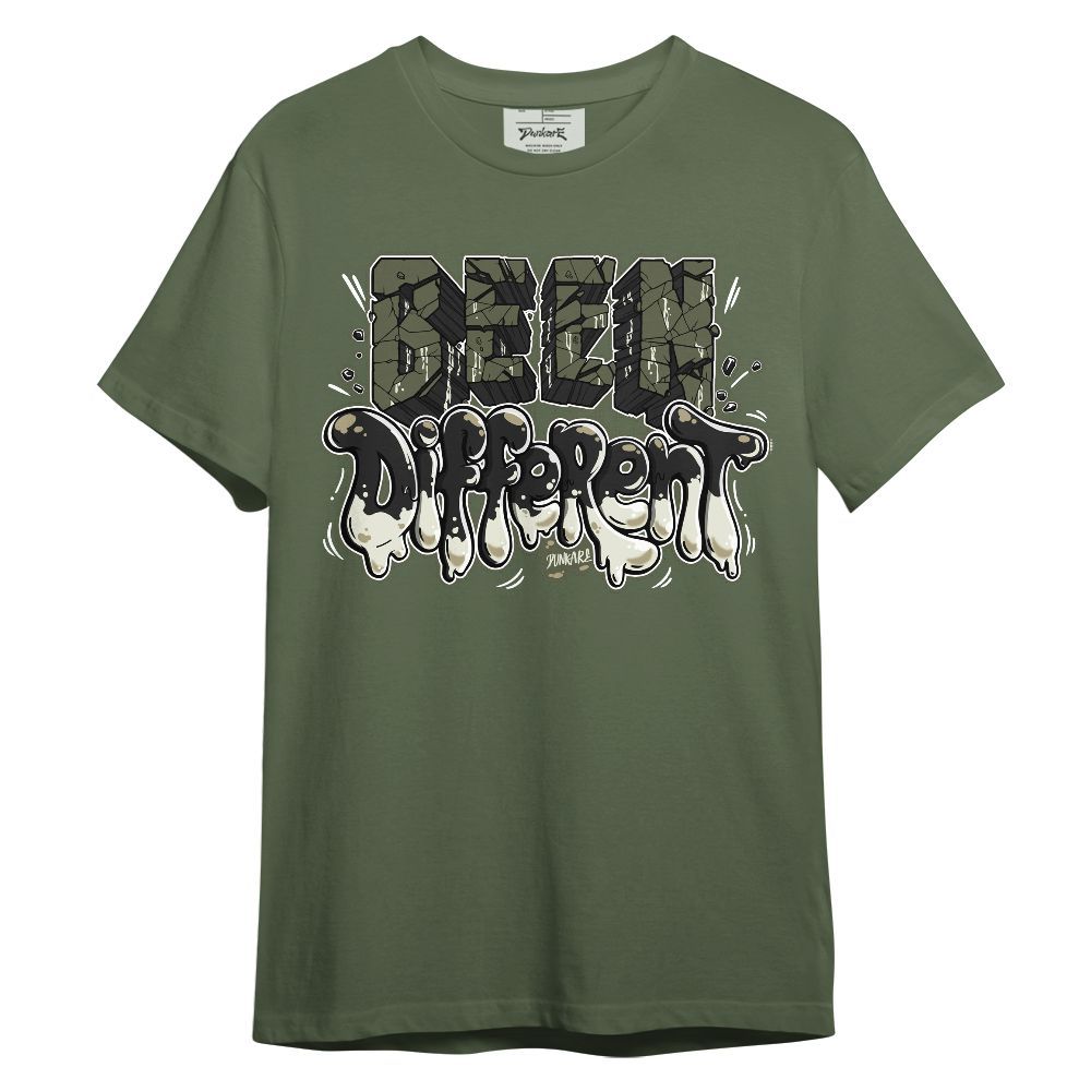 Shirt To Match Low OG Medium Olive 1s - Been Different Drippin Graphic