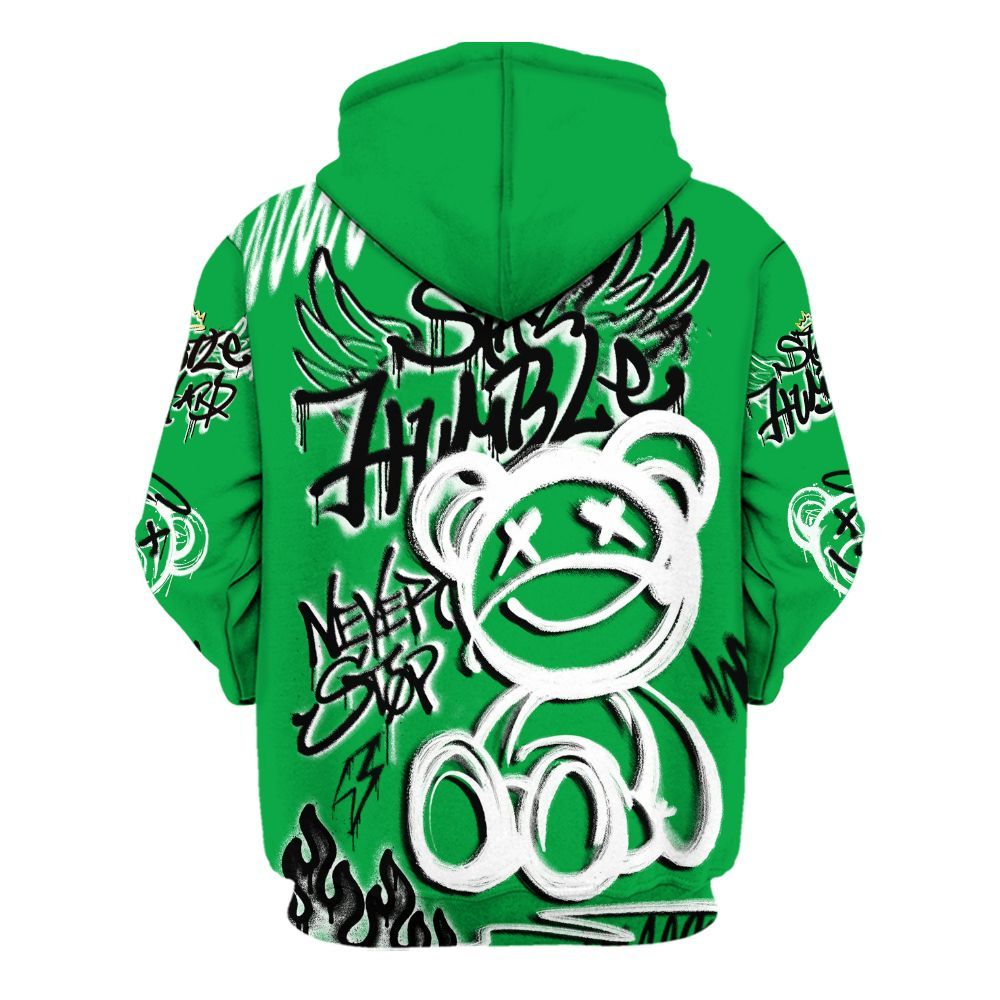 Hoodie To Match Low Lucky Green 1s - Humble Drip Streetwear Graffity All Over Print