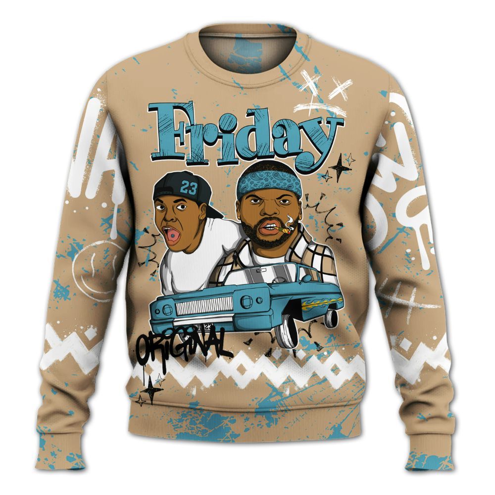 Sweatshirt To Match H-Town 11s - Friday Sneaker Crayon All Over Print