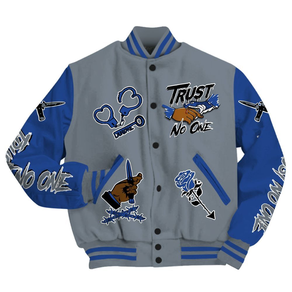 Varsity Jacket To Match RS-X GS League - Trust No One Dripping All Over Print