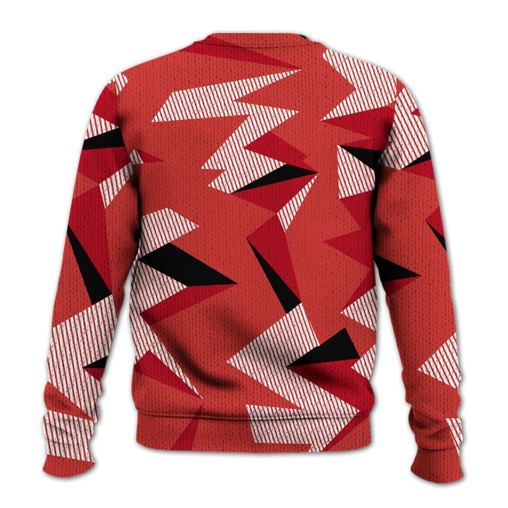 Knitted Sweater To Match Scoot Zeros ODD City - Geometric Camouflage Pattern