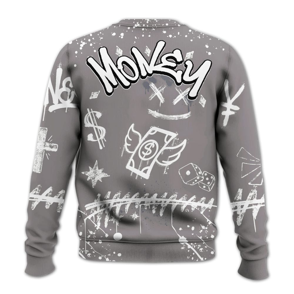 Sweatshirt To Match Cool Grey 11s - Everybody Paid In Full Crayon All Over Print