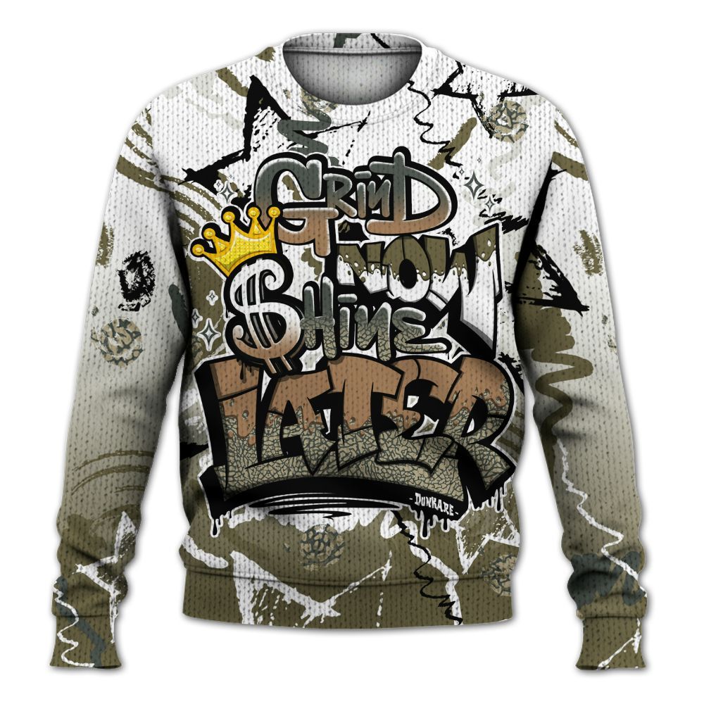 Sweater To Match Retro Family Affair 3s - Grind Shine Later Drip Graphic