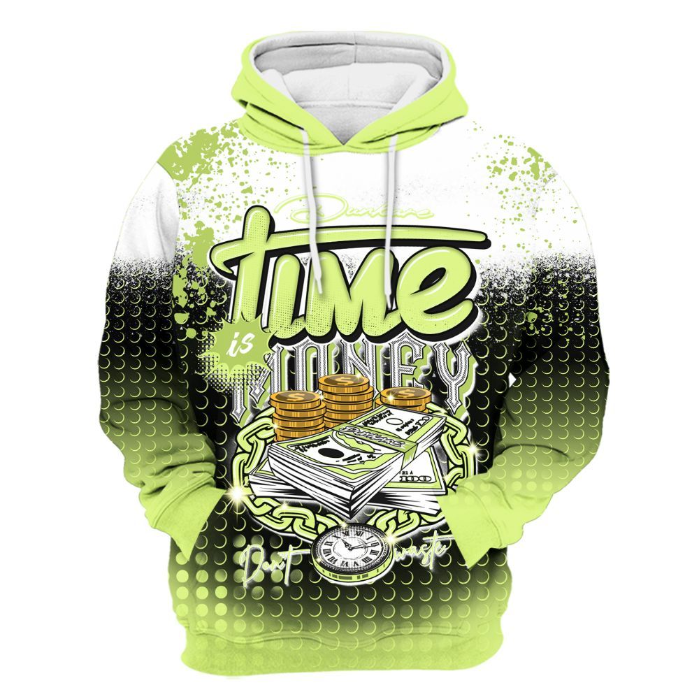 Hoodie To Match Air Max SNDR Volt - Halftone Time Is Money All Over Print