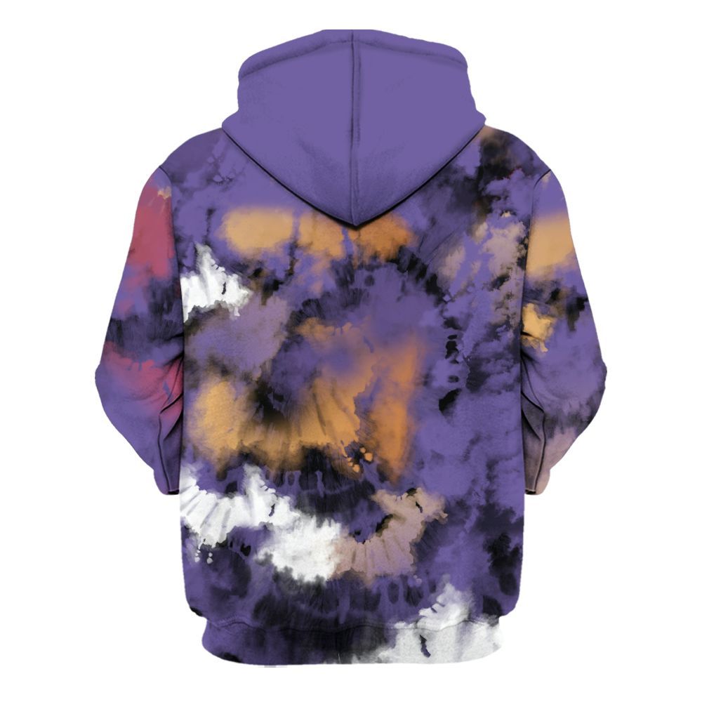 Hoodie To Match Book Sunset 1s - God Blessed Tie Dye All Over Print