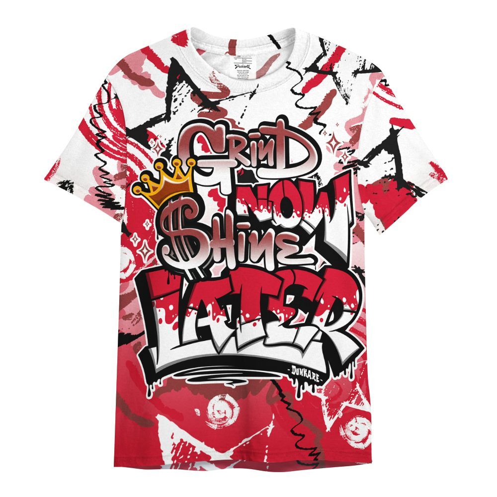 Shirt To Match Air Max Sunder Gore Tex Fire Red - Grind Shine Later Drip All Over Print