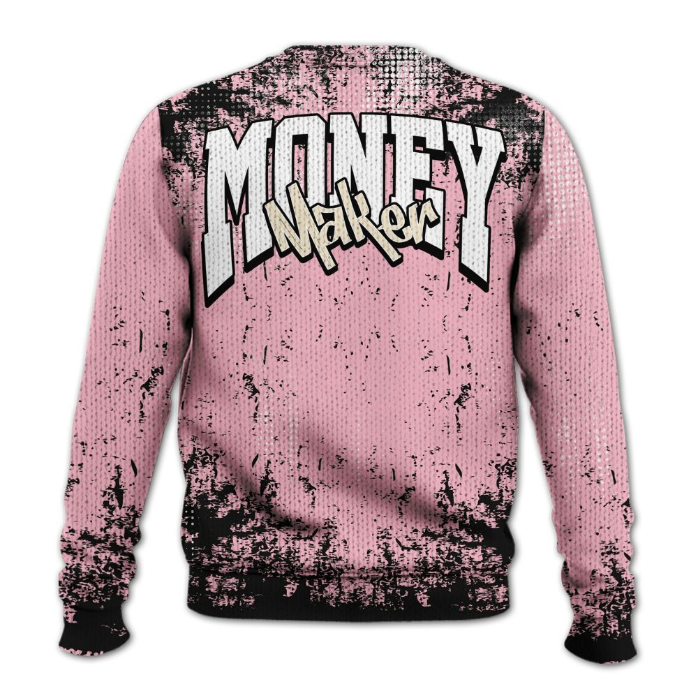 Sweater To Match Low OG Tropical Pink 1s - Move In Silence Money Street Retro Graphic