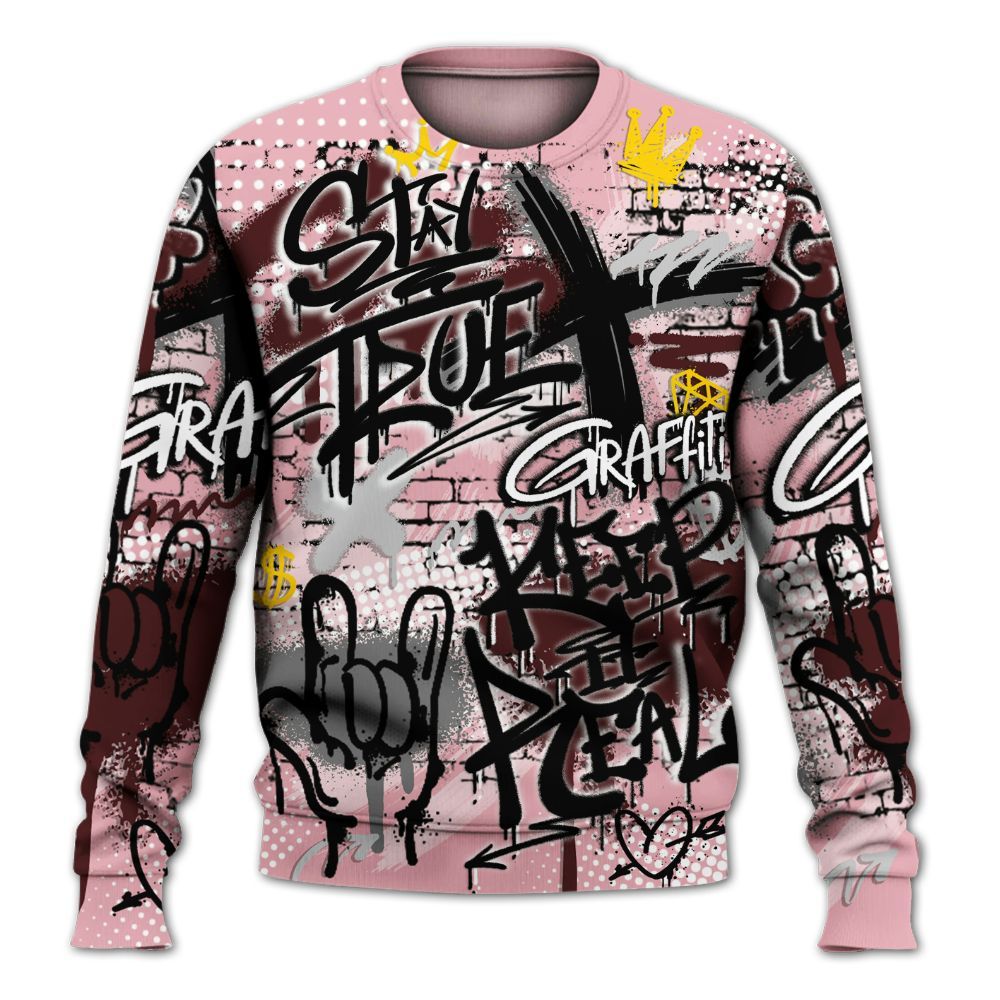 Sweatshirt To Match Air Max 90 Neapolitan 2025 - True It Real Graffiti Streetwear All Over Print
