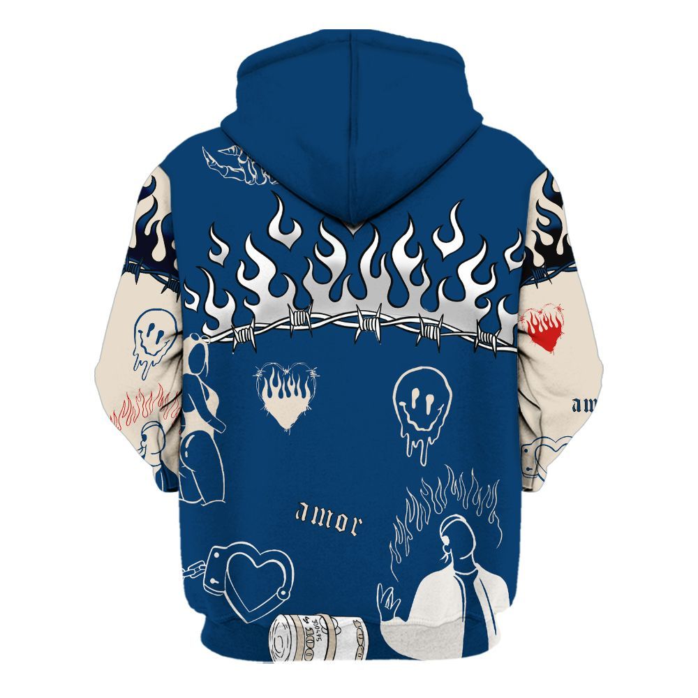 Hoodie To Match Retro Rare Air 11s - Snake Trust No One All Over Print