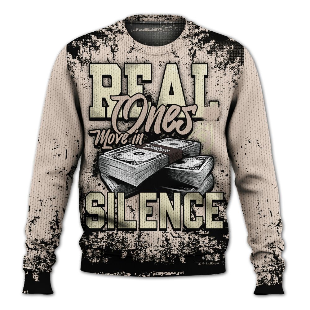 Knitted Sweater To Match A Ma Maniere X Fossil Stone 4s - Move In Silence Money Street Retro