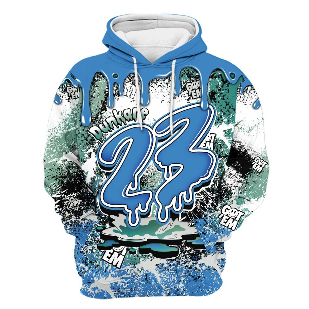 Hoodie To Match Low Carolina 17s - Dripping 23 Drip All Over Print