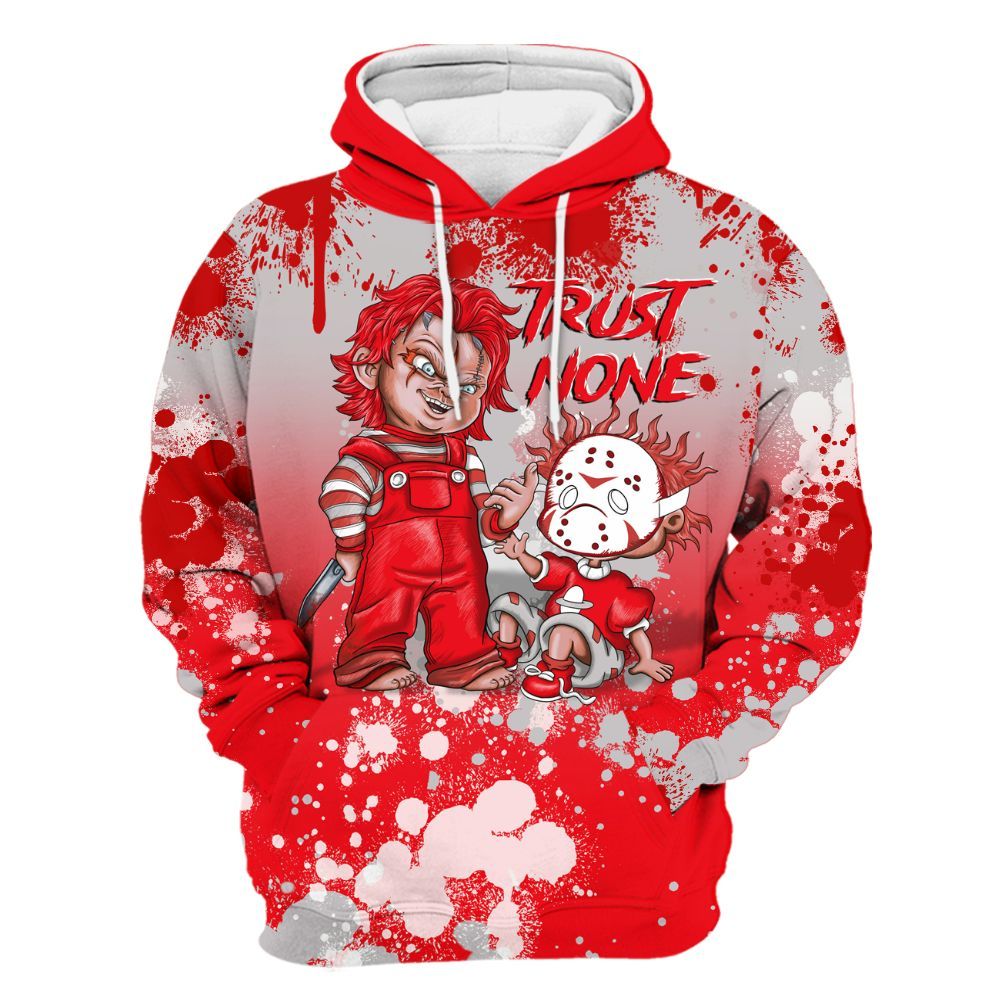 Hoodie To Match Air Max 1 Low Poly - Trust No One Scary All Over Print