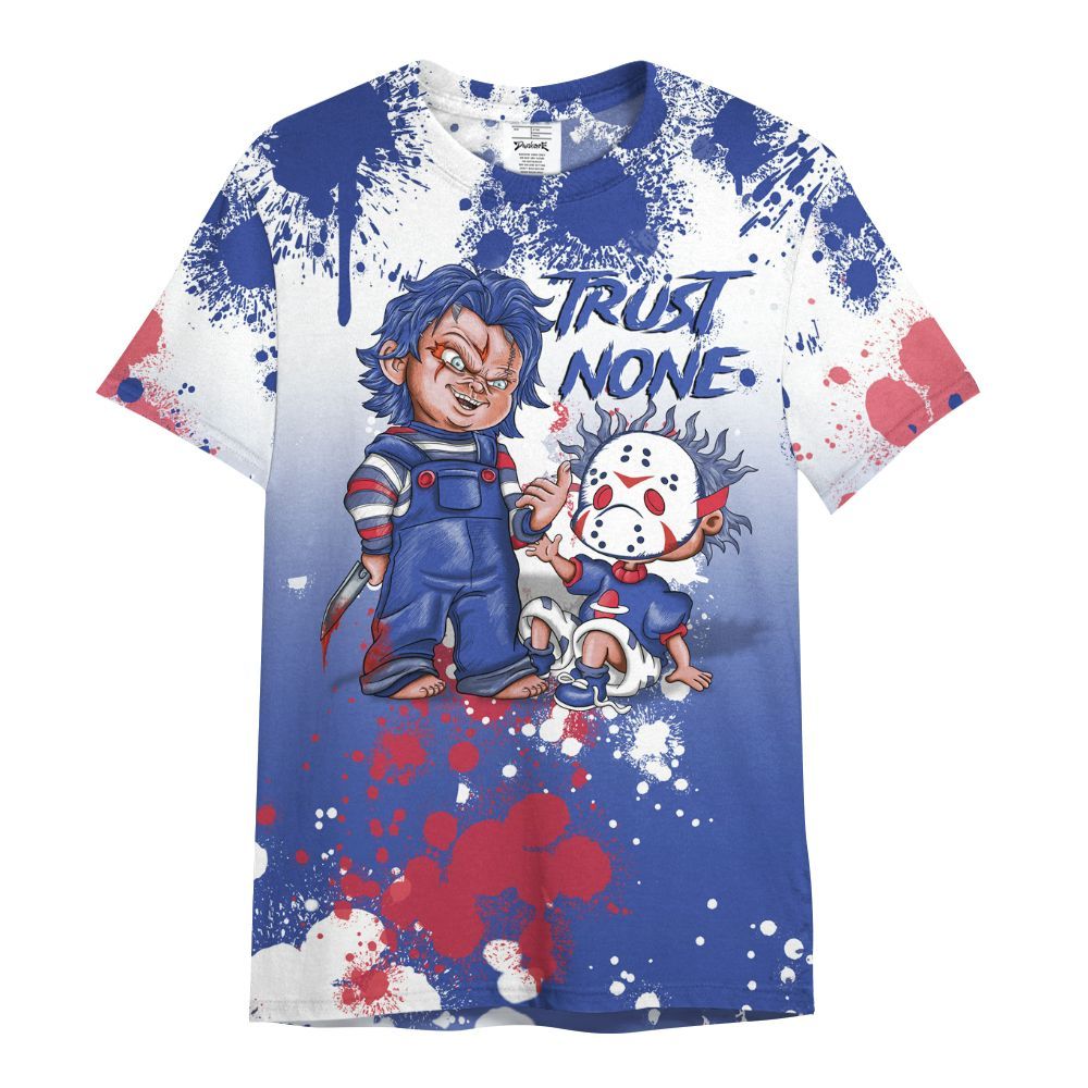 Shirt To Match Air Griffey Max USA Red White Blue 1s - Trust No One Scary All Over Print