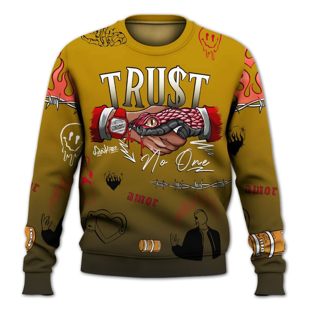 Sweatshirt To Match Ja 3 Raptor - Snake Trust No One All Over Print