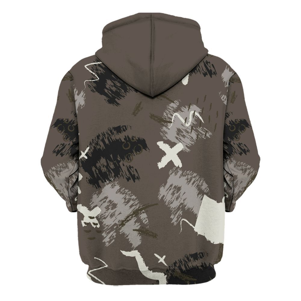 Hoodie To Match Cave Stone 4s - Hustle Grind Pray All Over Print