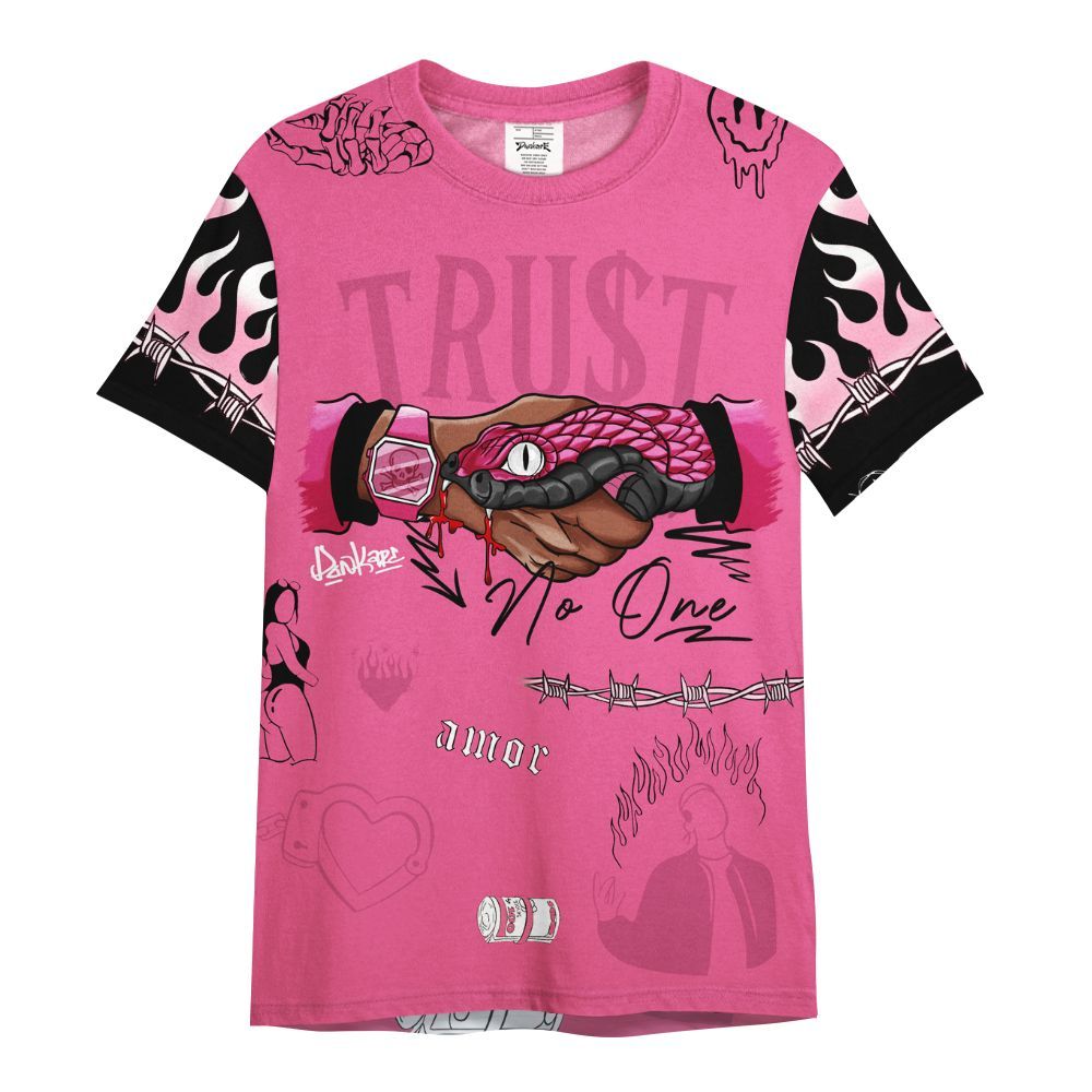 Shirt To Match Air Max SNDR Hyper Pink - Snake Trust No One All Over Print