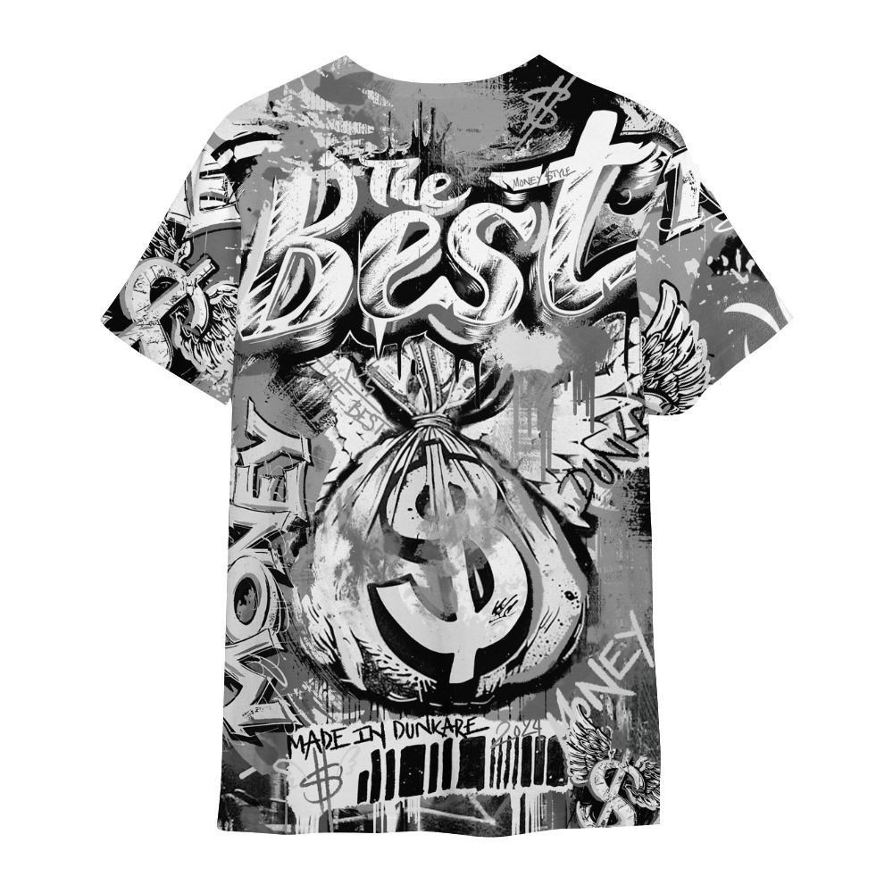 Shirt To Match Black Wolf Grey 12s - The Best Money All Over Print