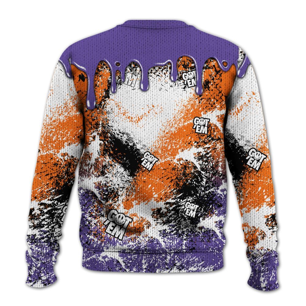 Knitted Sweater To Match Air Max Waffle SP Voltage Purple - Dripping 23 Drip