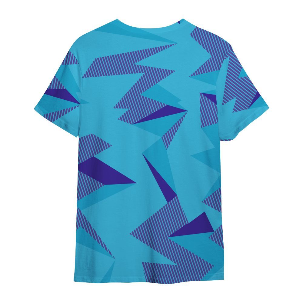 Shirt To Match Retro Aqua 6s - Geometric Camouflage Pattern All Over Print