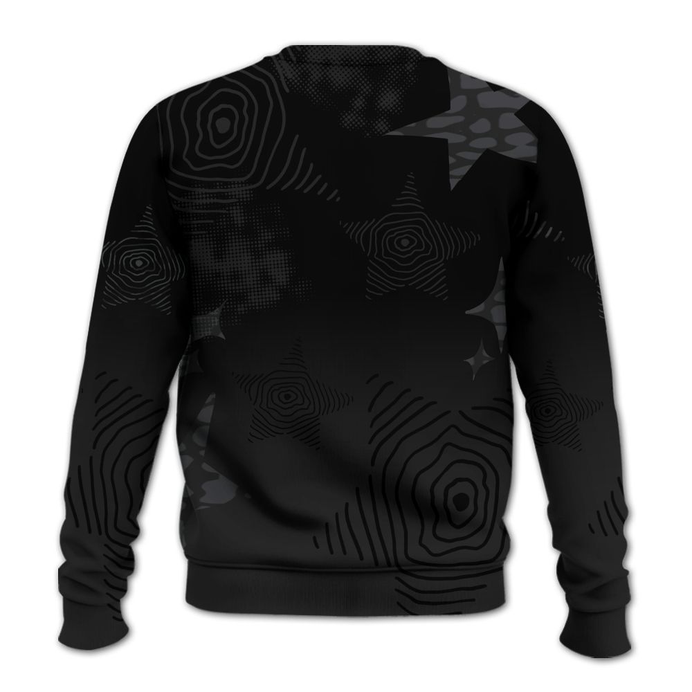 Sweatshirt To Match Black Cat 3s - Sneakerz Girlz Unique Starz All Over Print