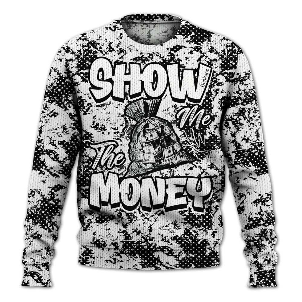 Knitted Sweater To Match Black Chrome 6s - Show Me The Money Retro