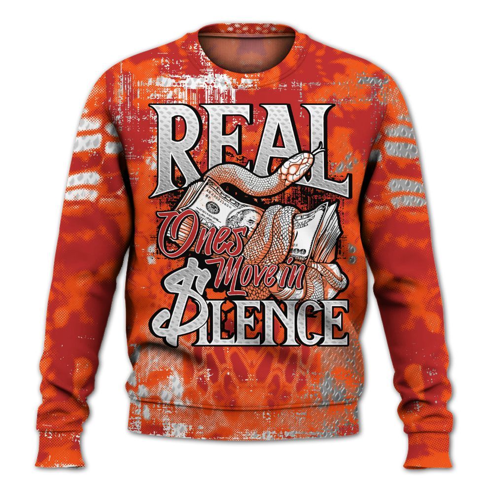 Sweatshirt To Match Kobe 6 Protro Total Orange - Snake Move In Silence All Over Print