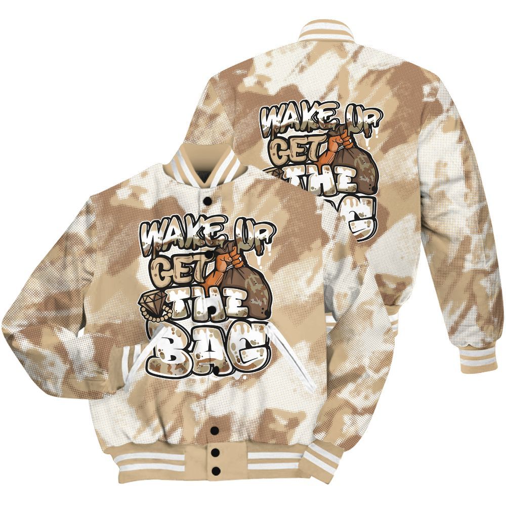 Varsity Jacket To Match Desert Camo 3s Shirt - Get More Bags Abstract All Over Print