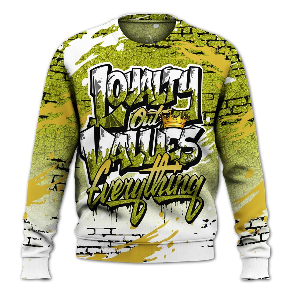 Sweatshirt To Match Dunk Low QS Halloween Skull - Values Of Loyalty Drip All Over Print