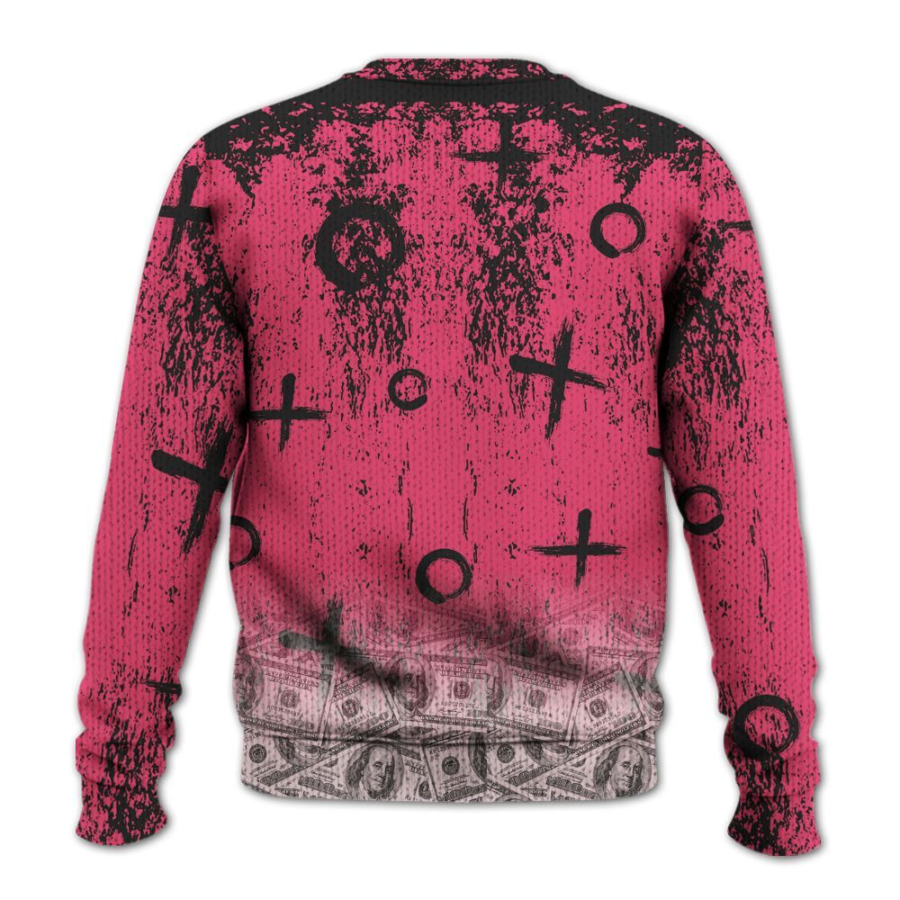 Knitted Sweater To Match A'One Hyper Pink - Selfmade Unique Grunge
