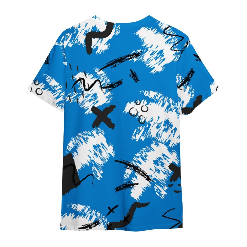 Shirt To Match High OG FragmentxULA White Black 1s - Hustle Grind Pray Graphic Street Style All Over Print