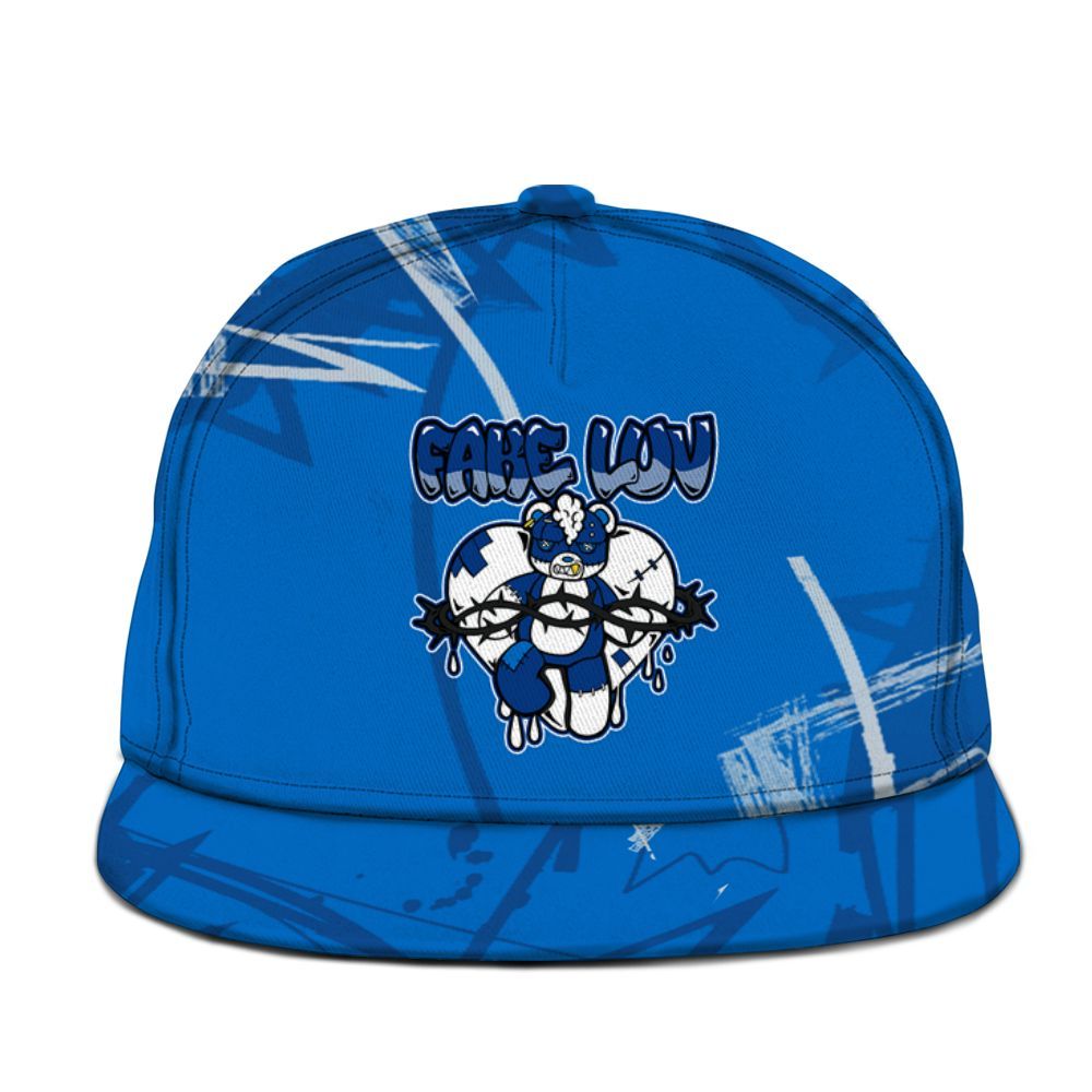 Snapback To Match Blueberry 12s - False Romance Hugz Messyz Graphic