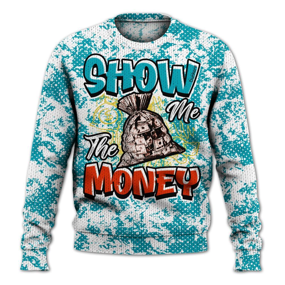 Knitted Sweater To Match Dunk Low KD 17 N7 - Show Me The Money Retro