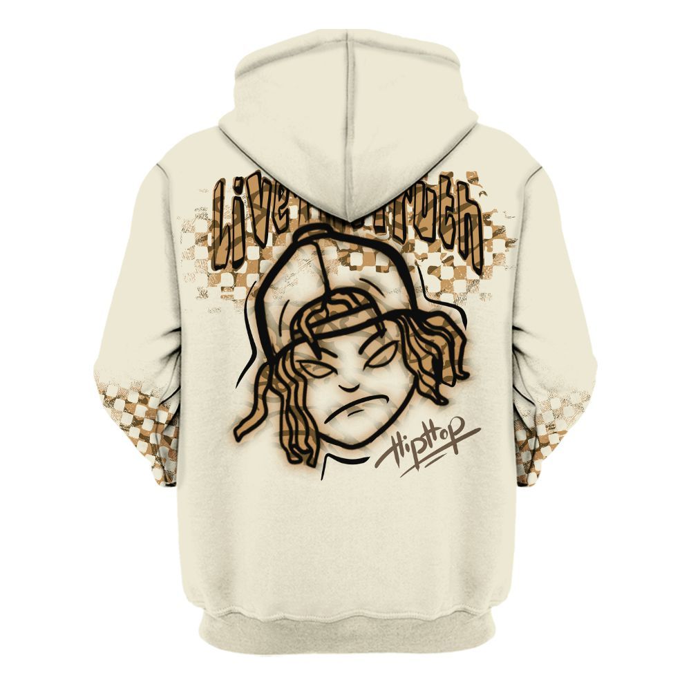 Hoodie To Match Orewood Brown 3s - Feel Life Street Style All Over Print